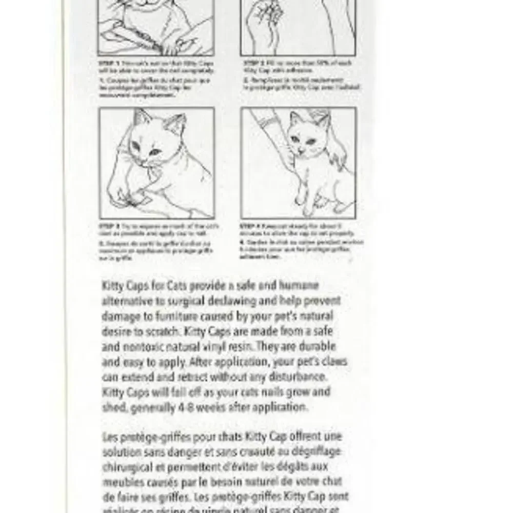Nail Caps for Cats -Stop scratching kit Large 2 New Kits